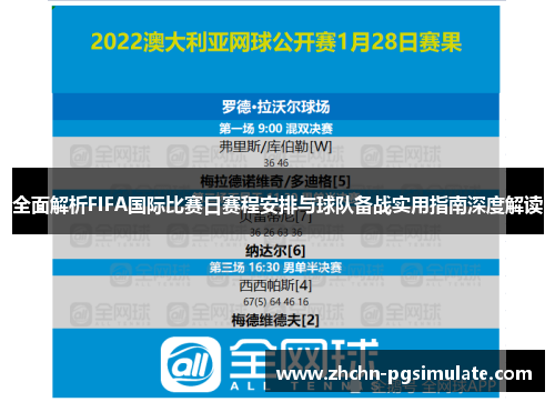 全面解析FIFA国际比赛日赛程安排与球队备战实用指南深度解读