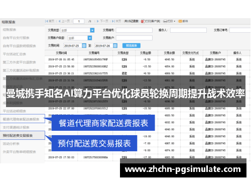 曼城携手知名AI算力平台优化球员轮换周期提升战术效率 曼城携手知名AI算力平台优化球员轮换周期提升战术效率